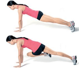 A set of exercises to lose weight