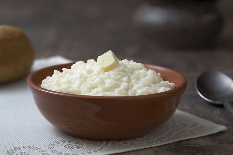 Drink milk porridge on fasting days for gout