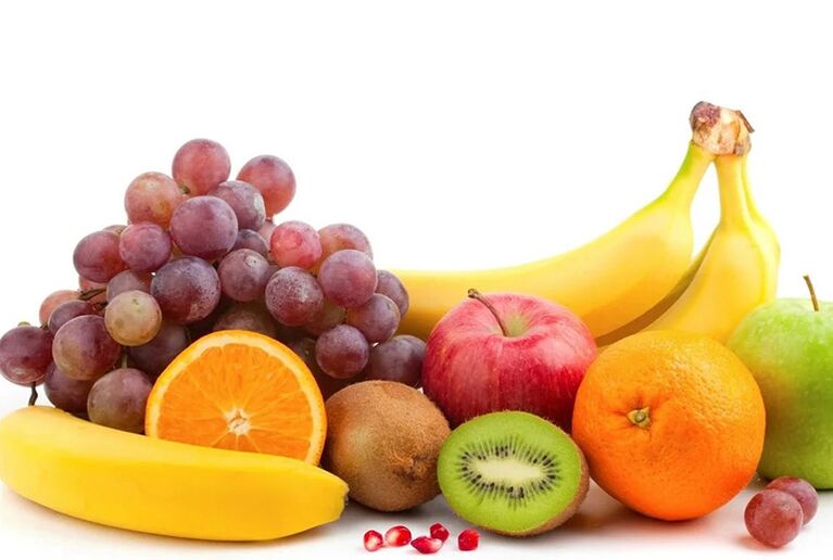 Fresh fruits that form the basis of the diet during a gout attack