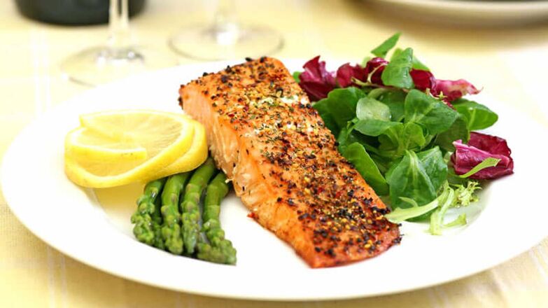 Herb and Asparagus Fish in a Diabetic Diet Menu