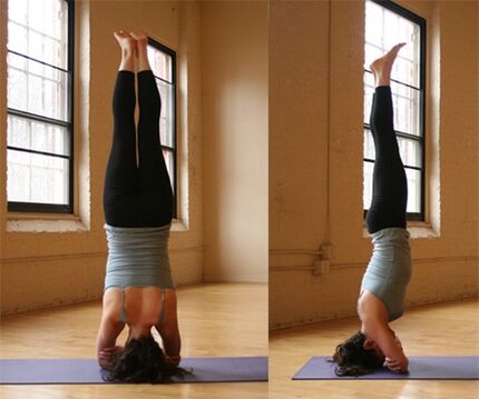 yoga handstand weight loss