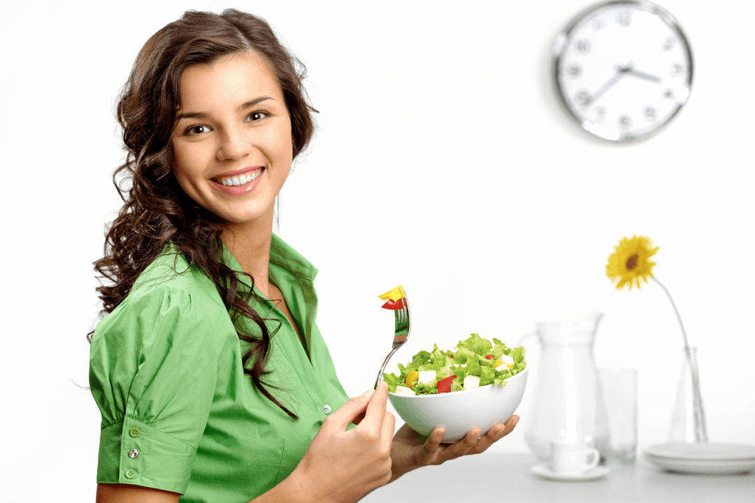 Eat green salad on the blood type diet